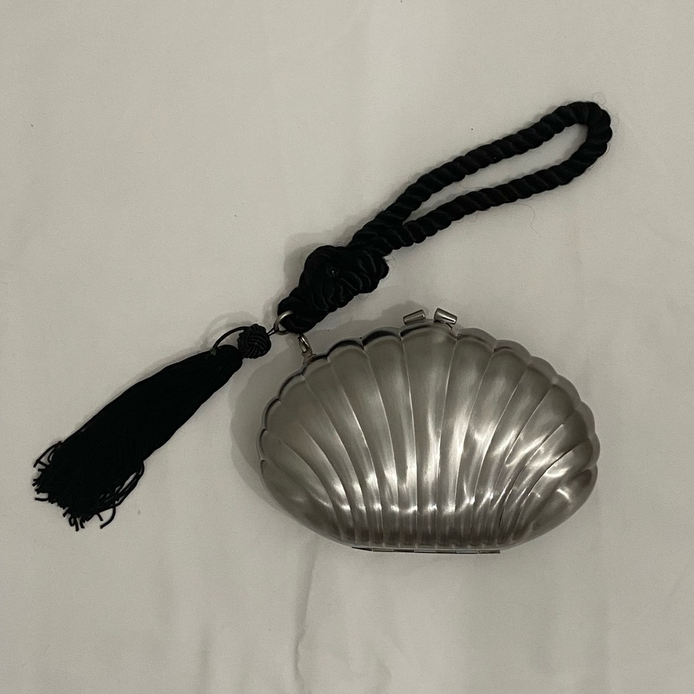 BCBG Max Azria shell clutch